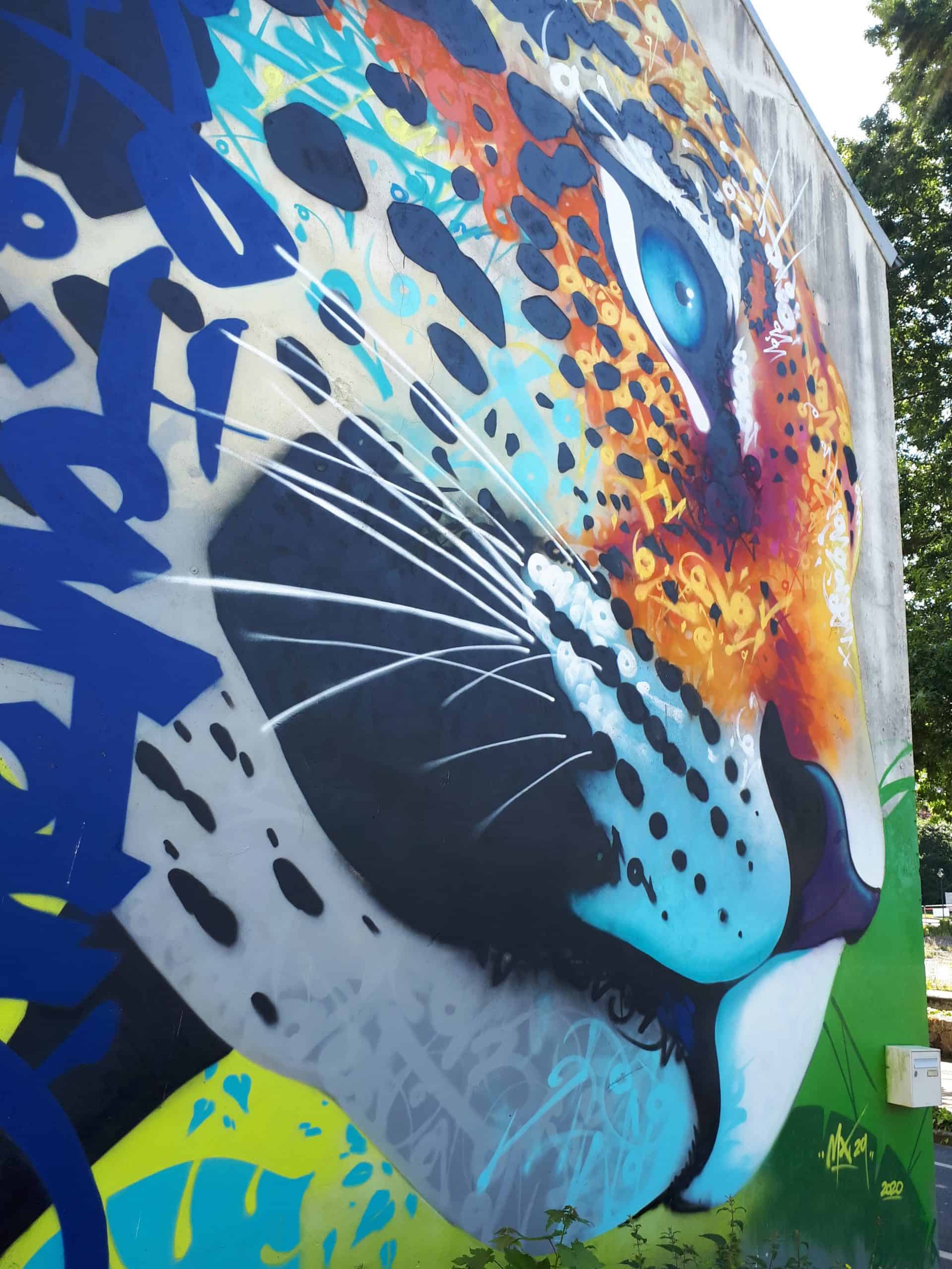 Fresque murale de street art à Morlaix